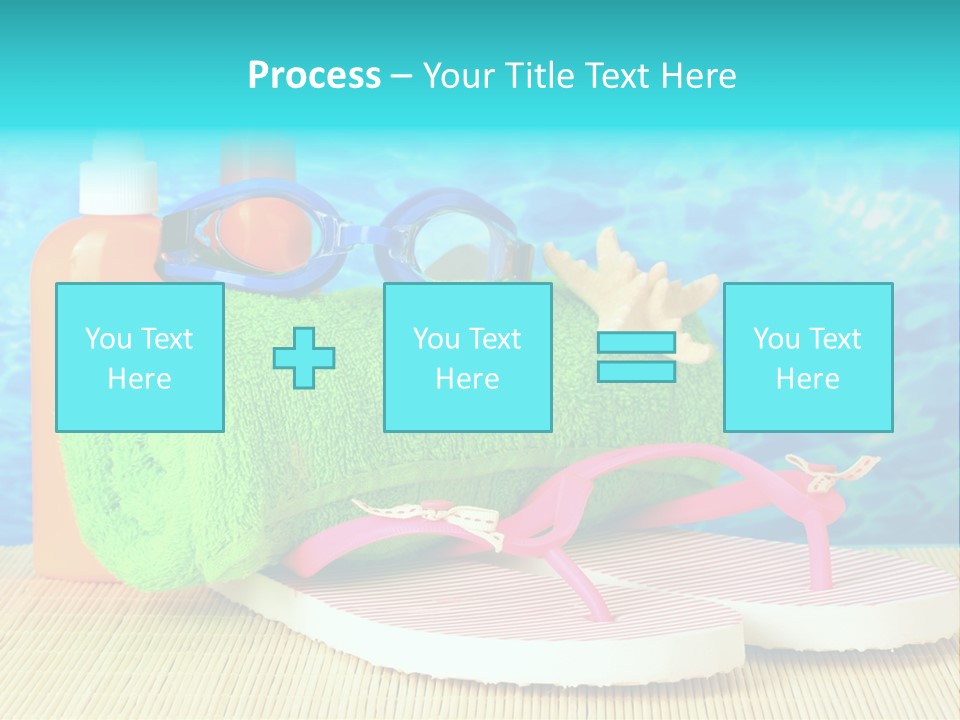 Yellow Towels Star PowerPoint Template