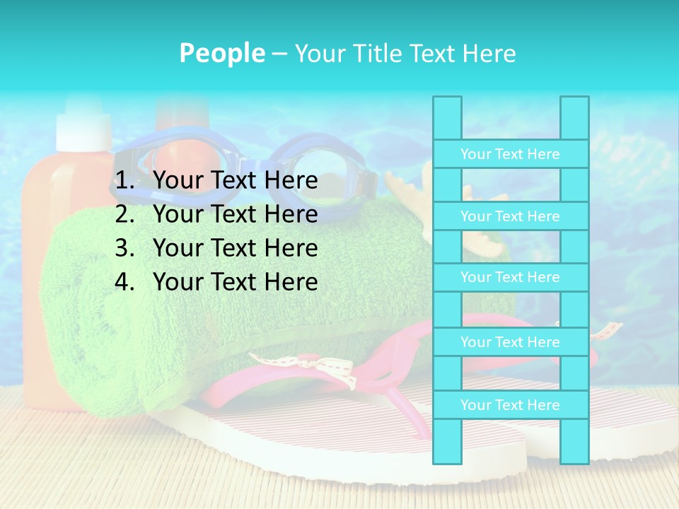 Yellow Towels Star PowerPoint Template