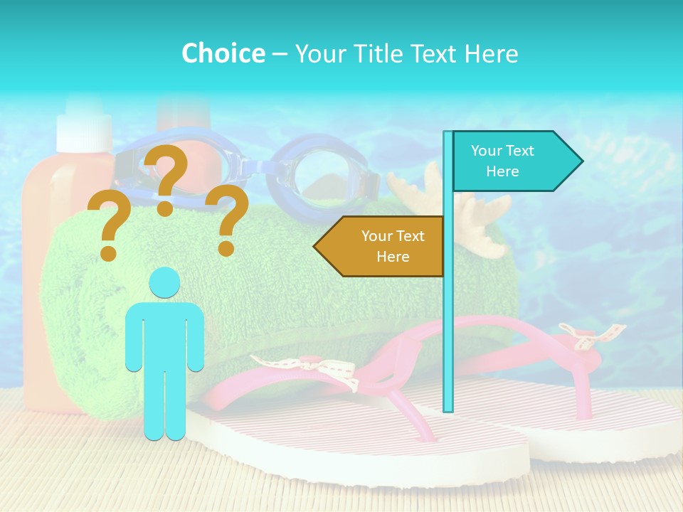 Yellow Towels Star PowerPoint Template