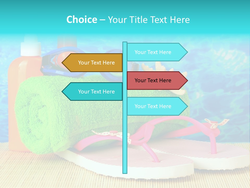 Yellow Towels Star PowerPoint Template