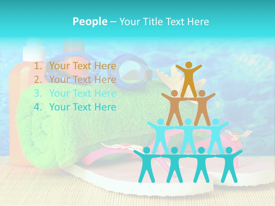 Yellow Towels Star PowerPoint Template