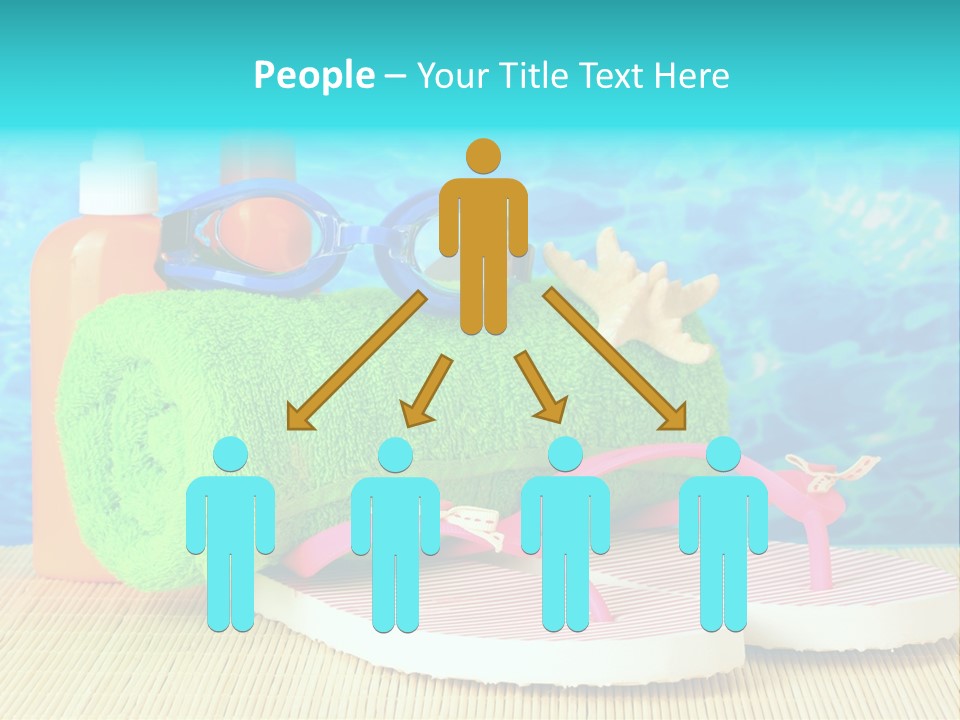 Yellow Towels Star PowerPoint Template