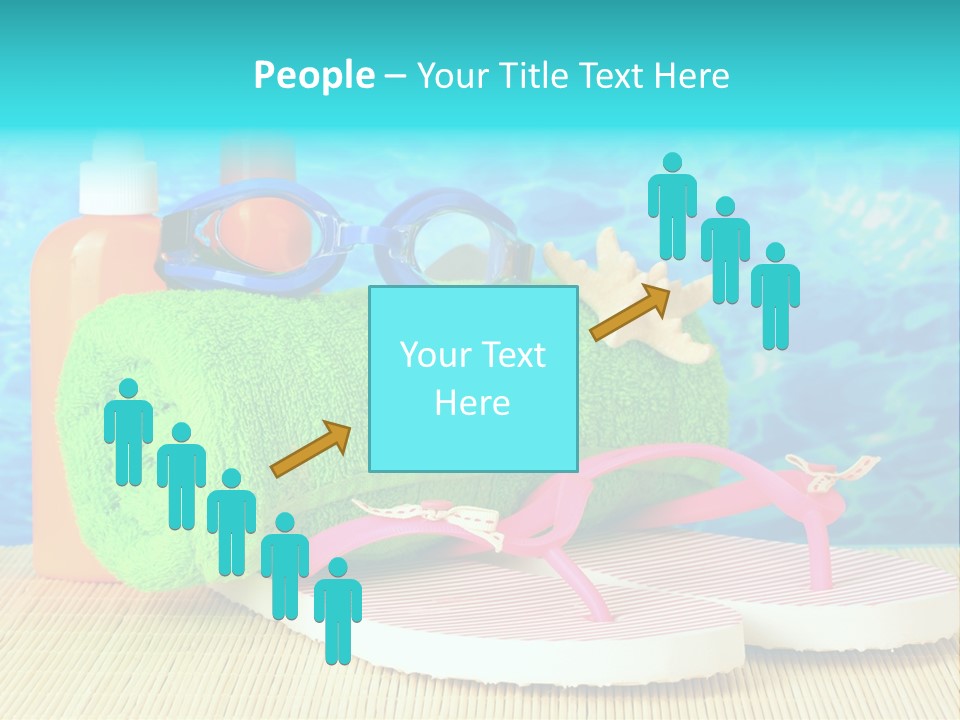 Yellow Towels Star PowerPoint Template