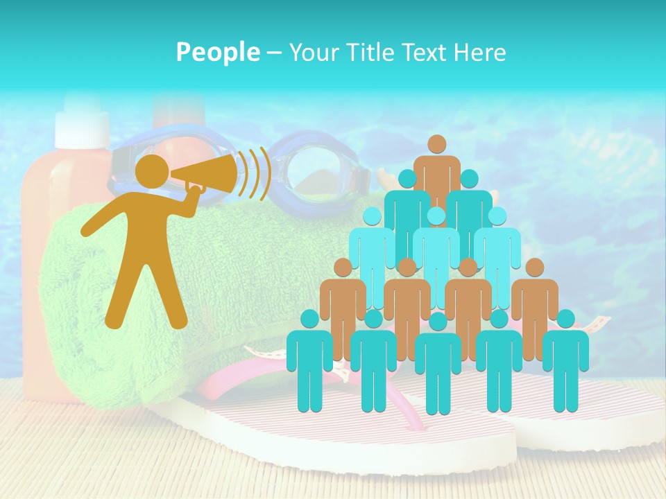 Yellow Towels Star PowerPoint Template