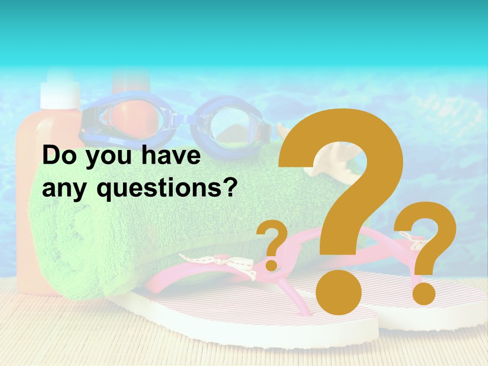 Yellow Towels Star PowerPoint Template