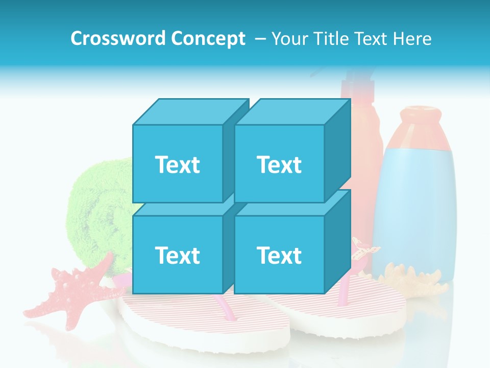 Sandals Sea Relax PowerPoint Template