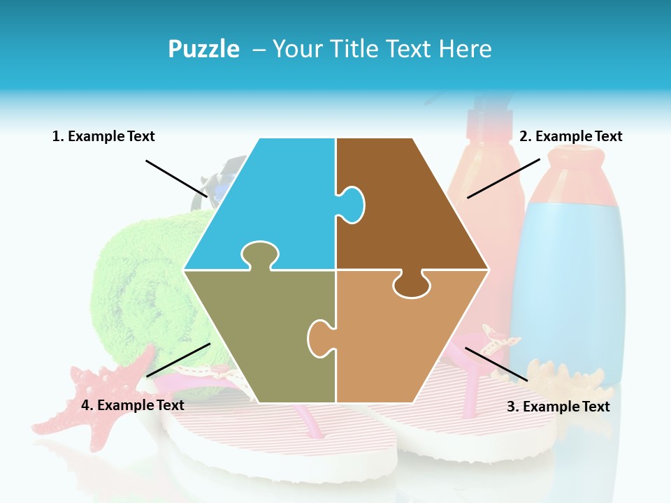 Sandals Sea Relax PowerPoint Template