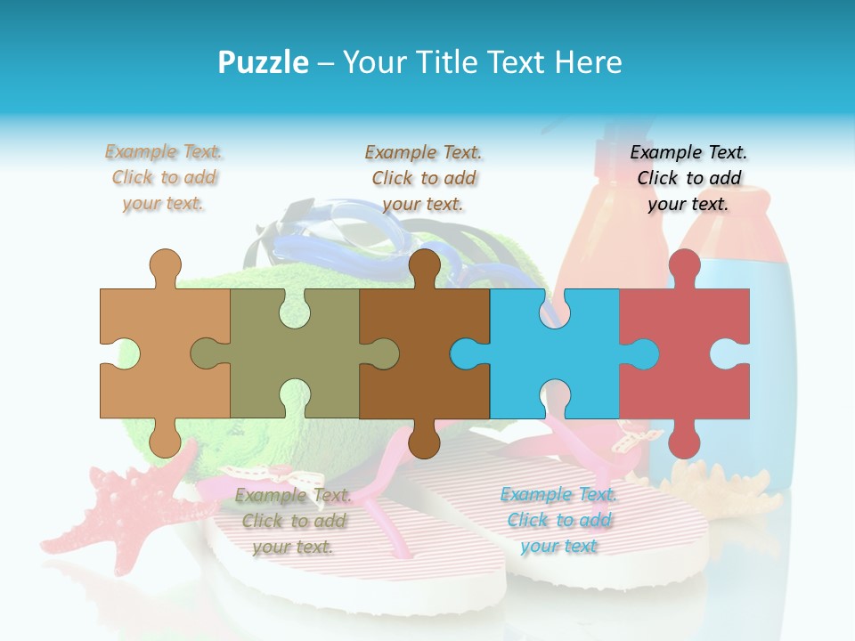 Sandals Sea Relax PowerPoint Template