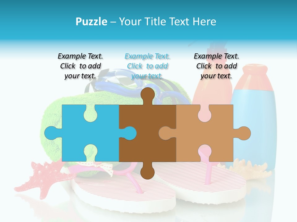 Sandals Sea Relax PowerPoint Template