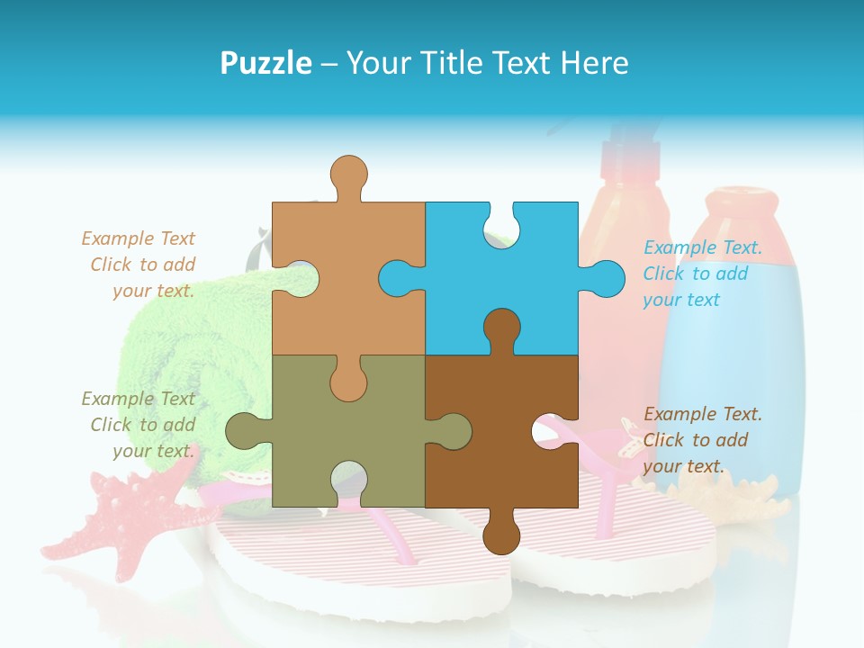 Sandals Sea Relax PowerPoint Template