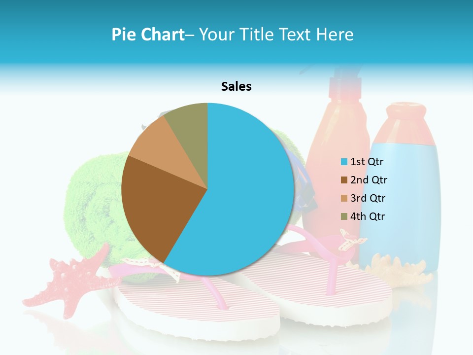 Sandals Sea Relax PowerPoint Template