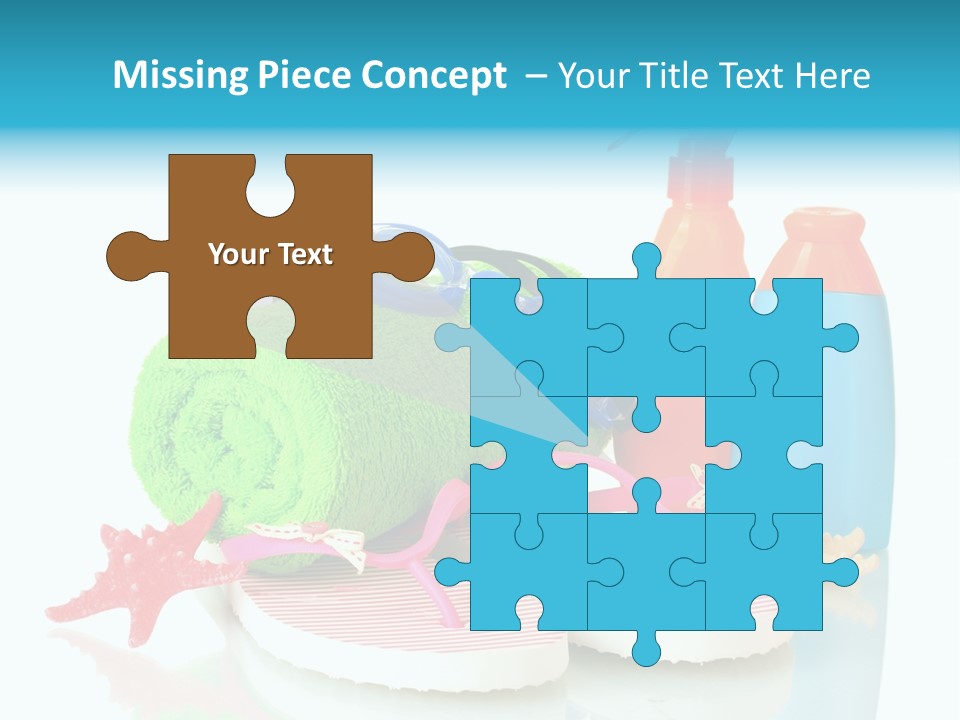 Sandals Sea Relax PowerPoint Template