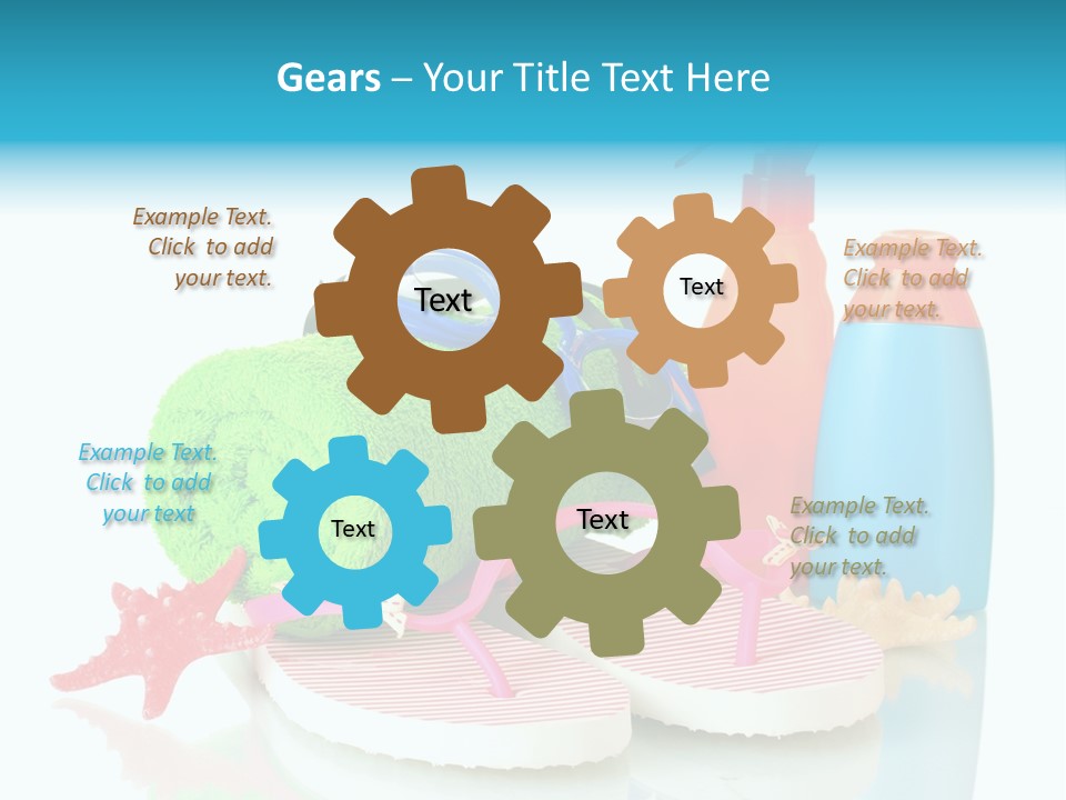 Sandals Sea Relax PowerPoint Template