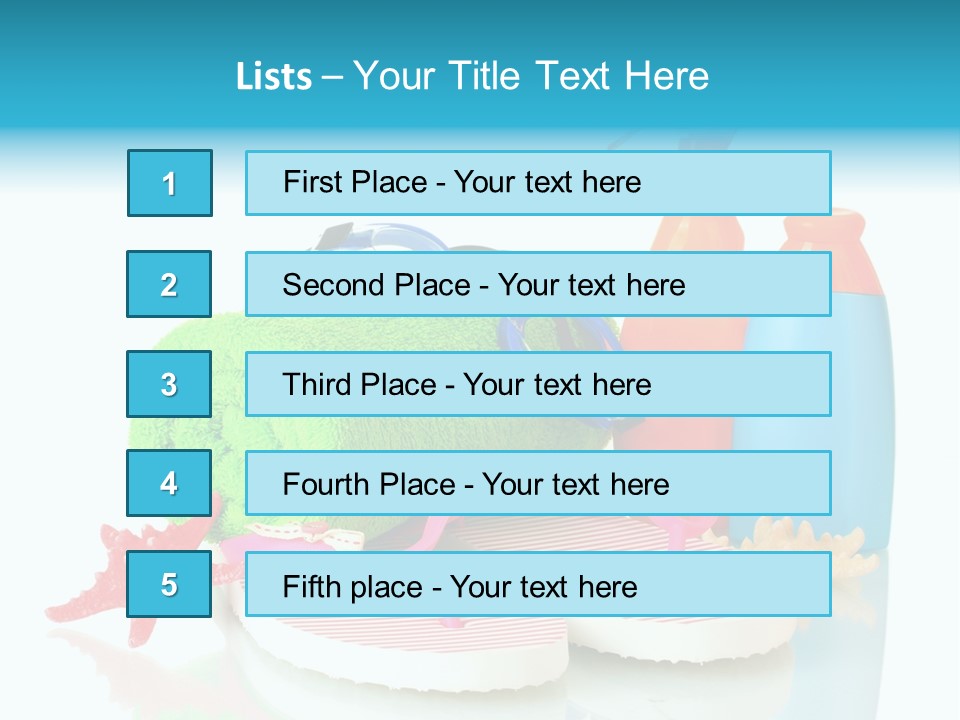 Sandals Sea Relax PowerPoint Template