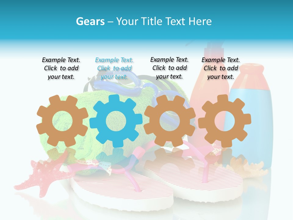 Sandals Sea Relax PowerPoint Template