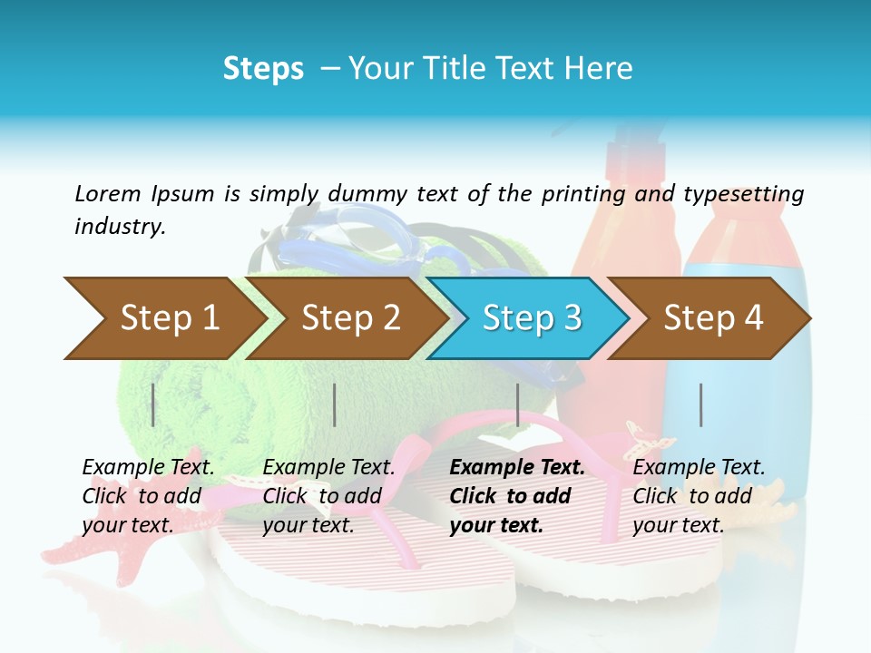 Sandals Sea Relax PowerPoint Template
