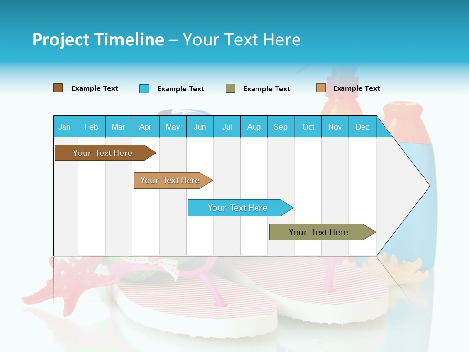 Sandals Sea Relax PowerPoint Template