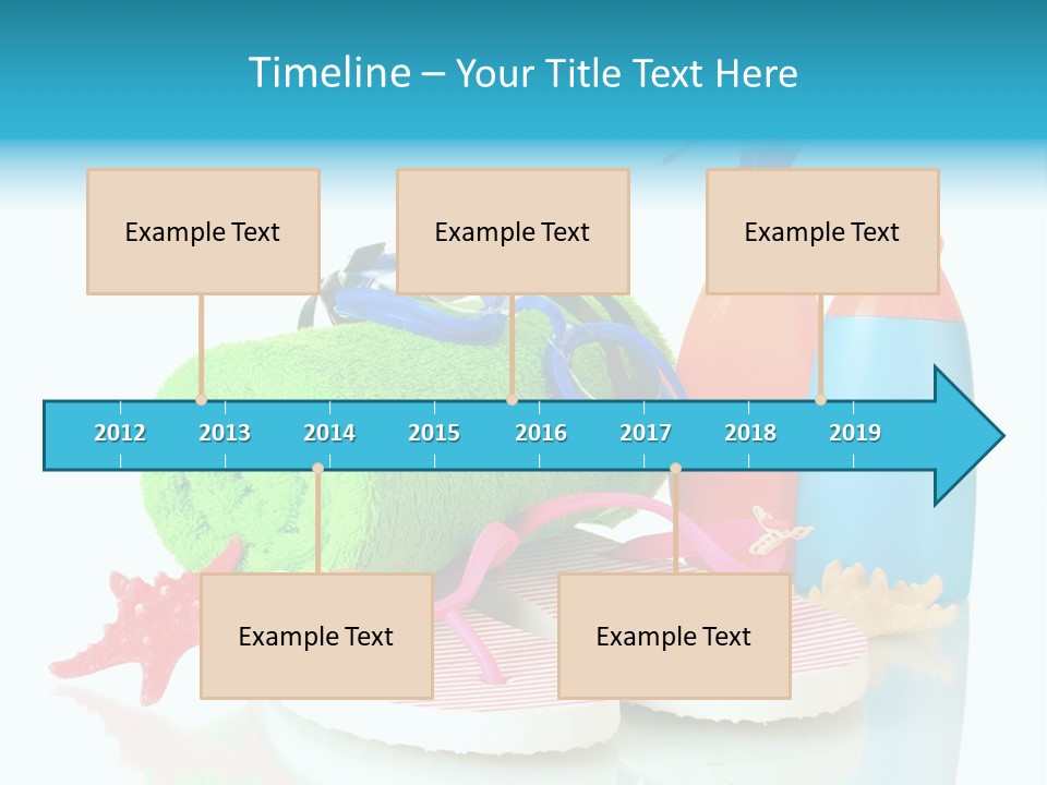 Sandals Sea Relax PowerPoint Template