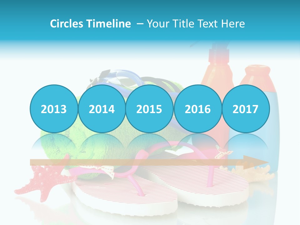 Sandals Sea Relax PowerPoint Template