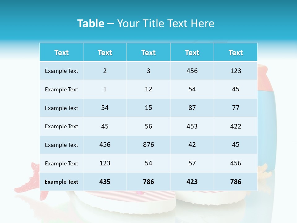 Sandals Sea Relax PowerPoint Template