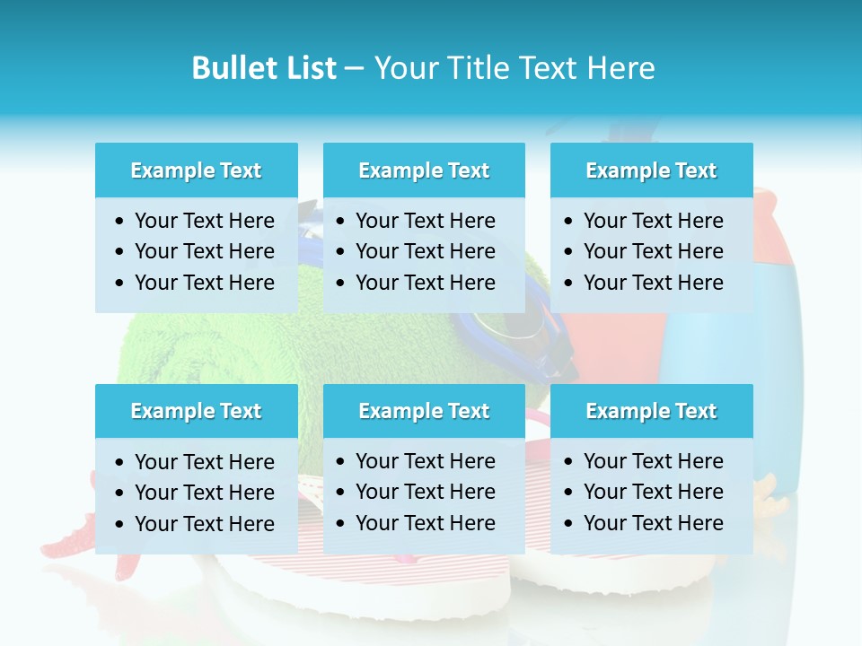 Sandals Sea Relax PowerPoint Template