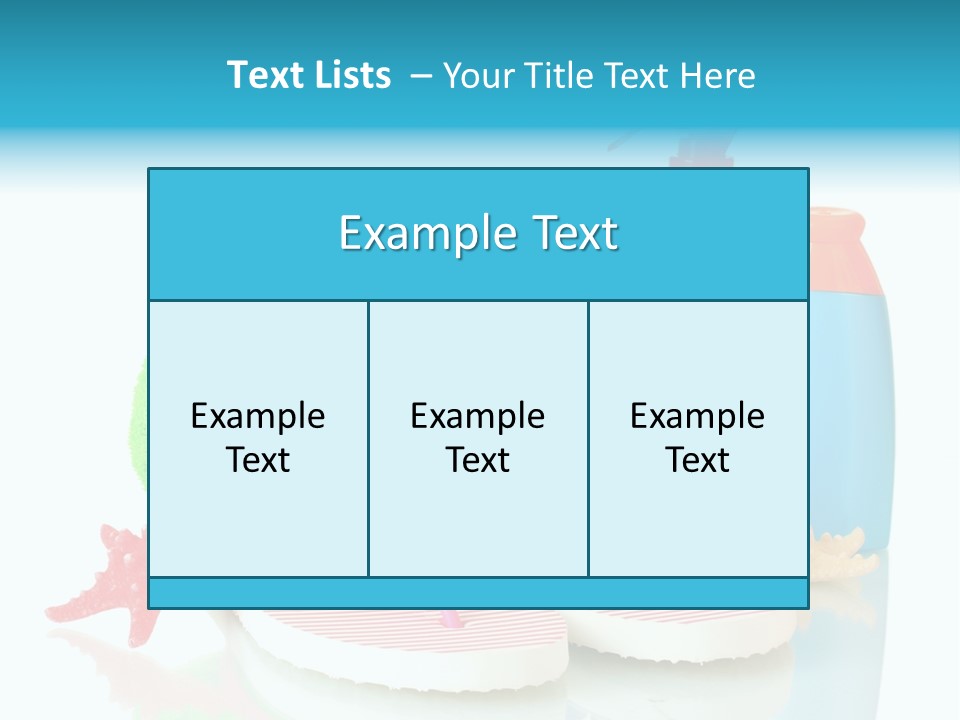 Sandals Sea Relax PowerPoint Template
