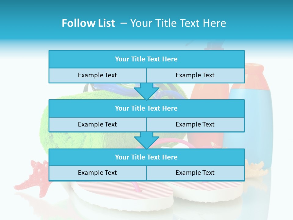 Sandals Sea Relax PowerPoint Template