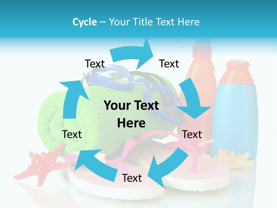 Sandals Sea Relax PowerPoint Template