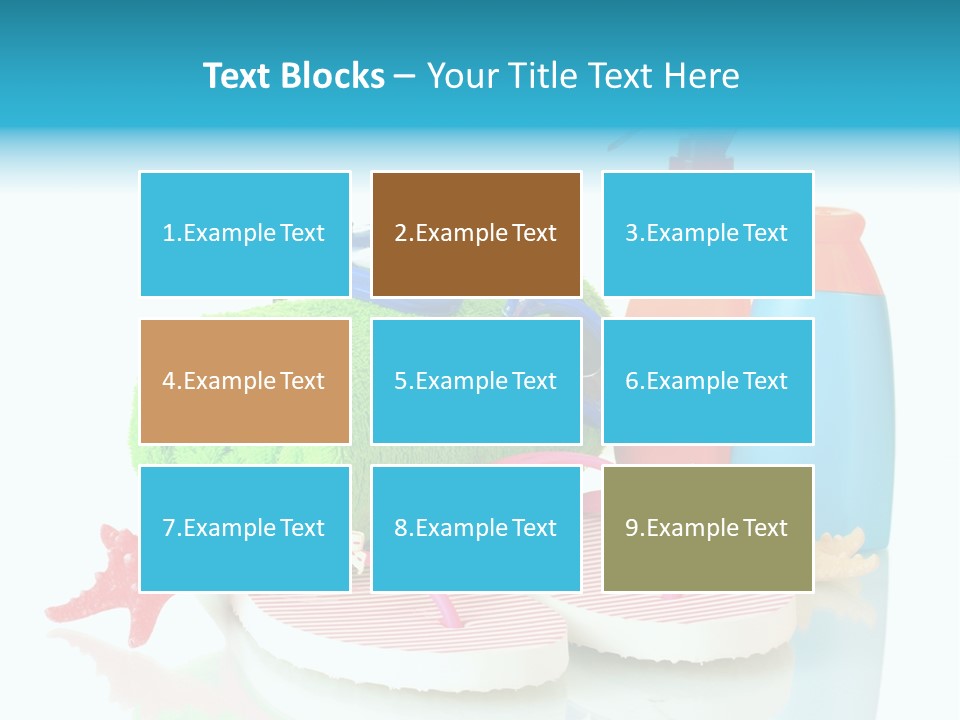 Sandals Sea Relax PowerPoint Template