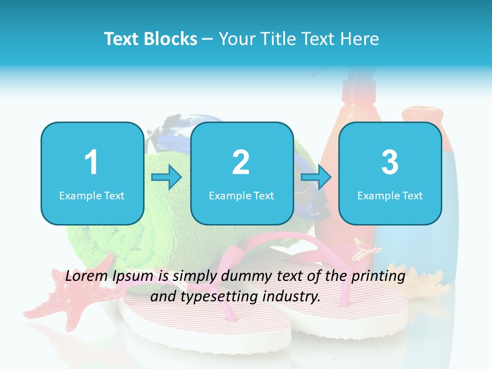 Sandals Sea Relax PowerPoint Template