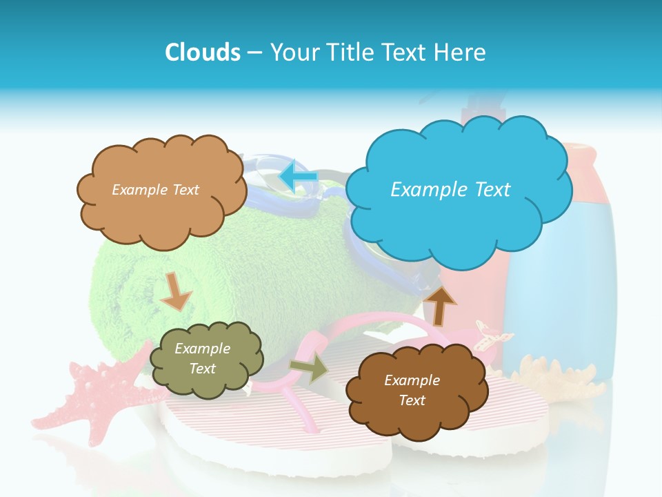 Sandals Sea Relax PowerPoint Template