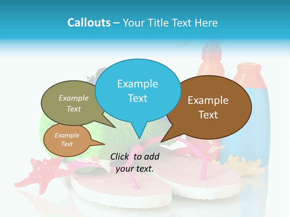 Sandals Sea Relax PowerPoint Template