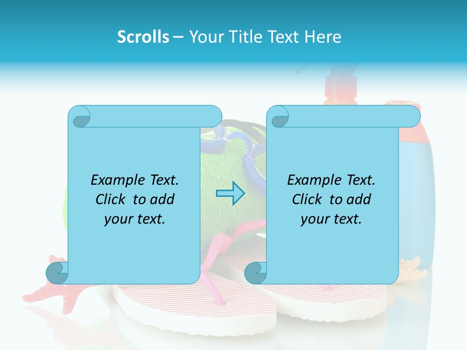 Sandals Sea Relax PowerPoint Template