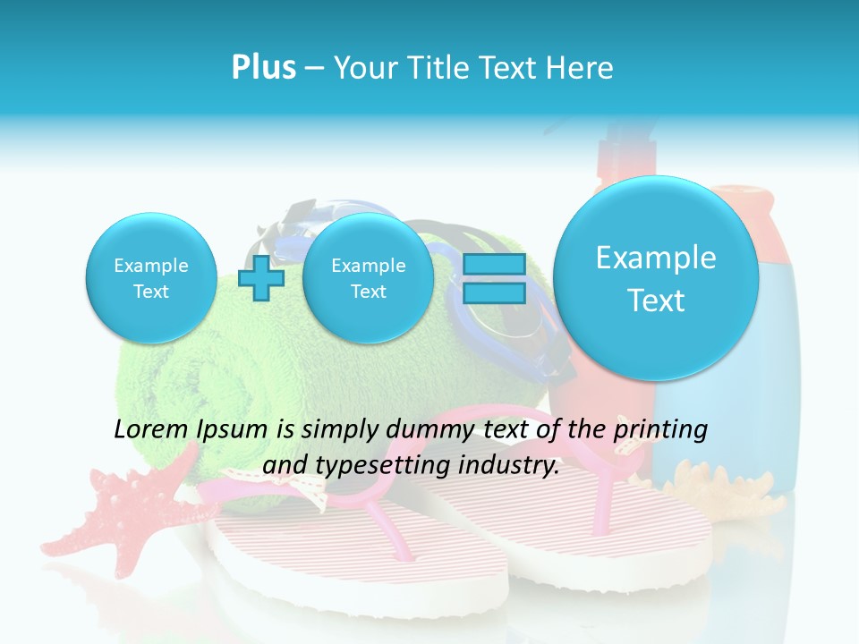 Sandals Sea Relax PowerPoint Template