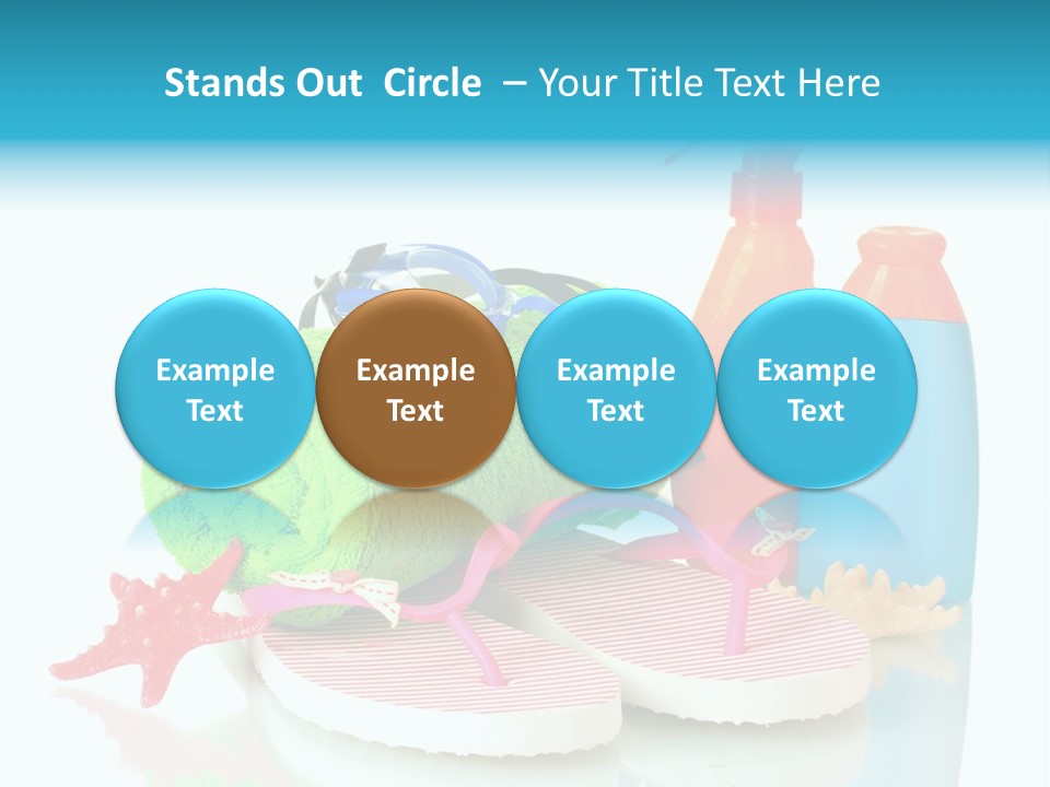 Sandals Sea Relax PowerPoint Template