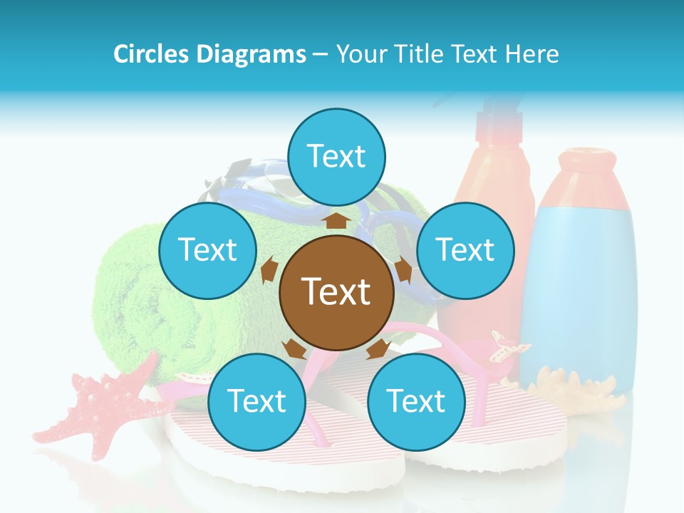 Sandals Sea Relax PowerPoint Template