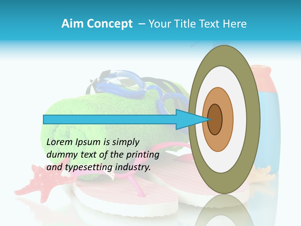 Sandals Sea Relax PowerPoint Template