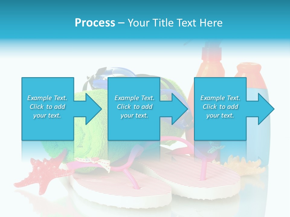 Sandals Sea Relax PowerPoint Template