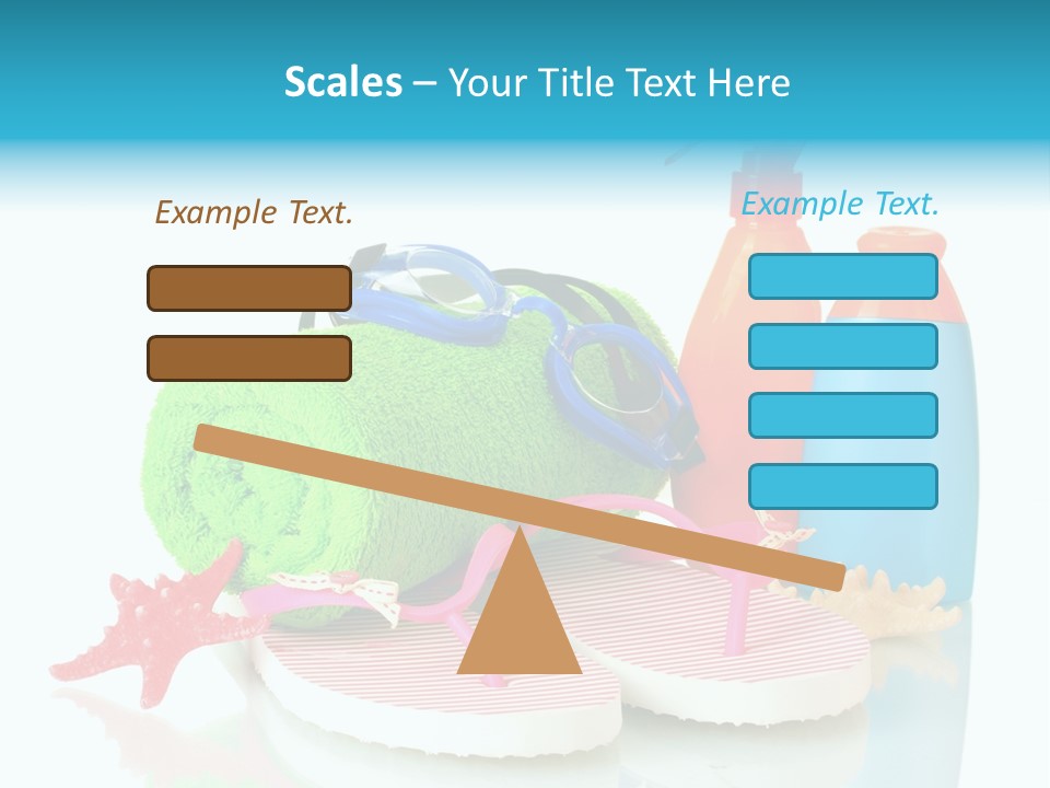 Sandals Sea Relax PowerPoint Template
