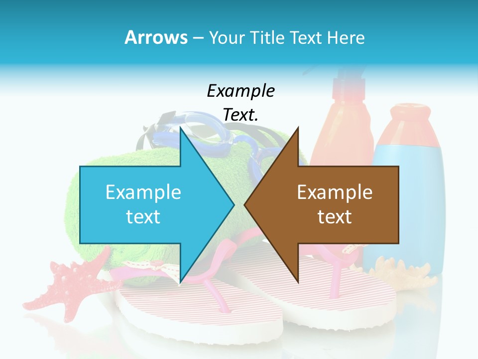 Sandals Sea Relax PowerPoint Template