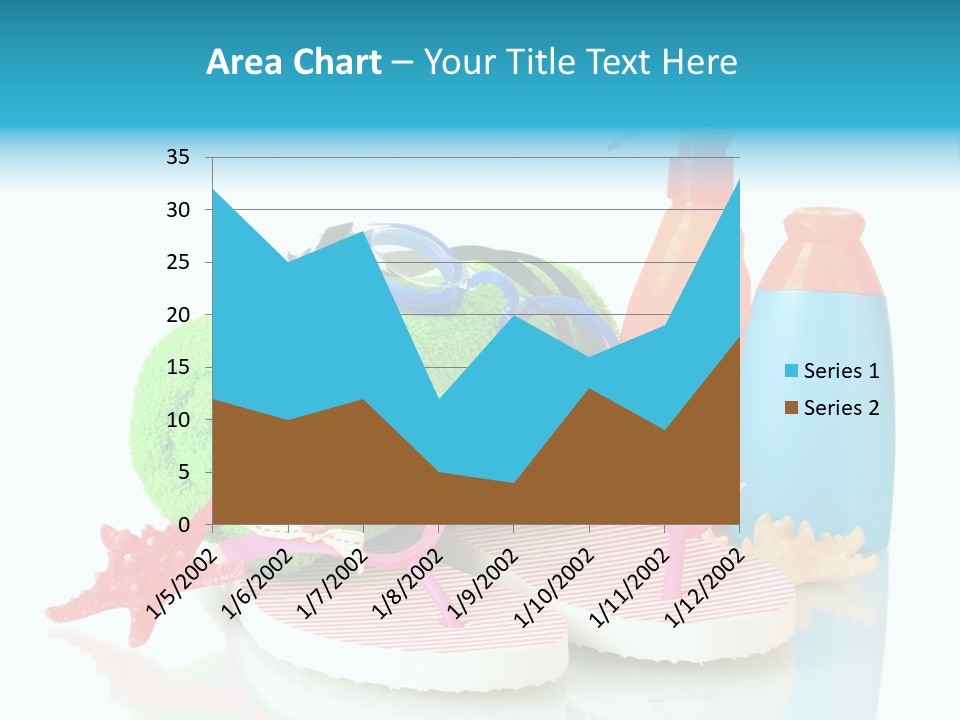 Sandals Sea Relax PowerPoint Template