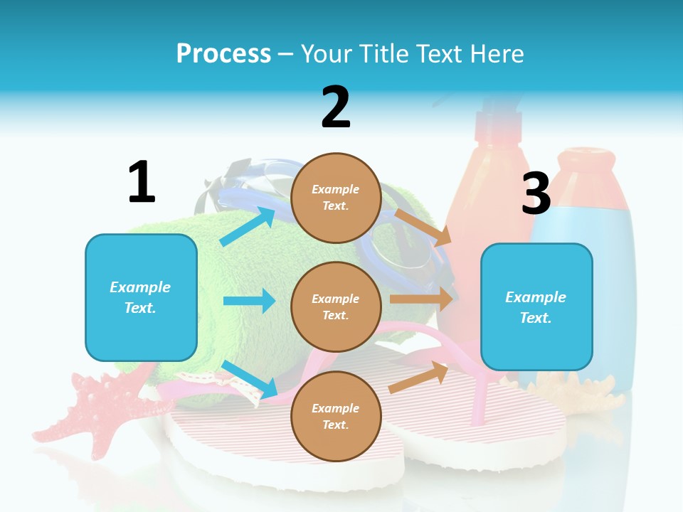 Sandals Sea Relax PowerPoint Template