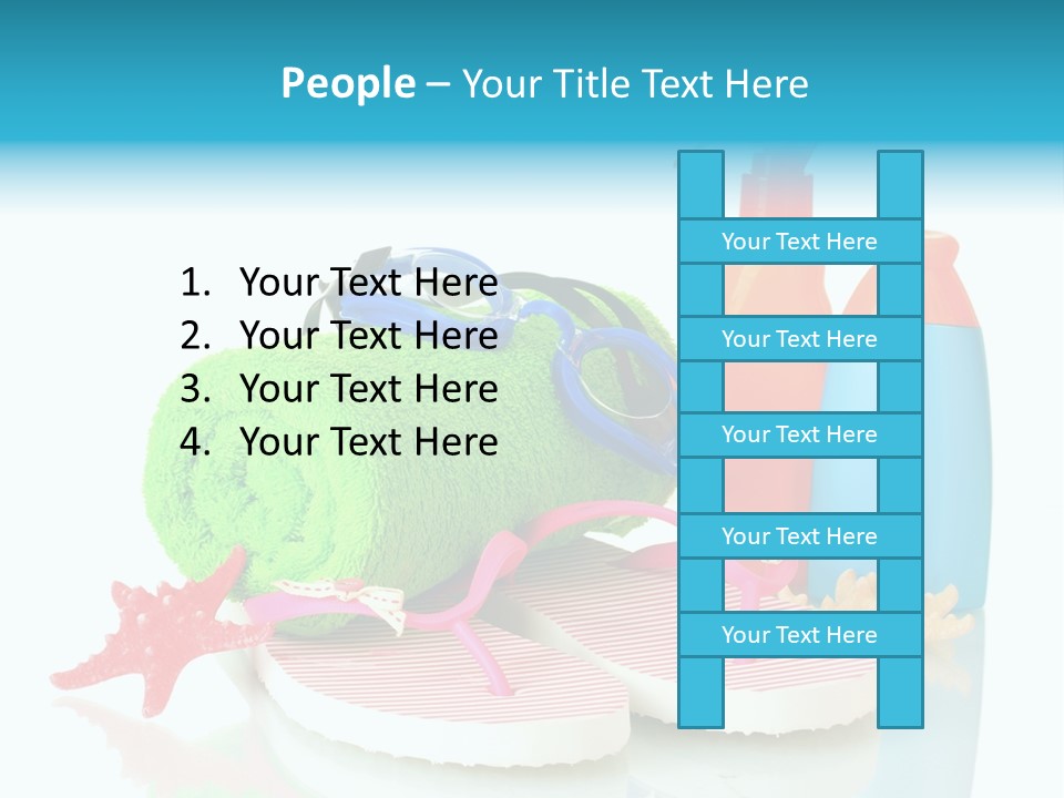 Sandals Sea Relax PowerPoint Template