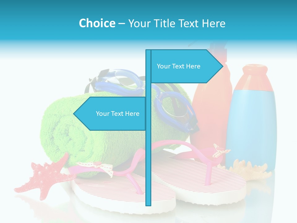 Sandals Sea Relax PowerPoint Template
