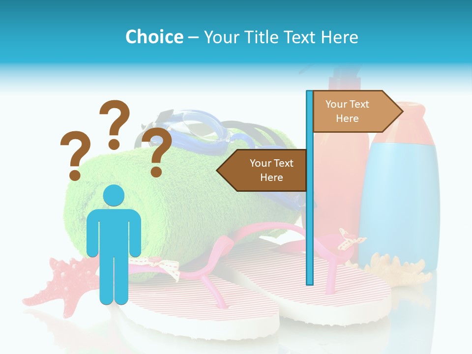 Sandals Sea Relax PowerPoint Template