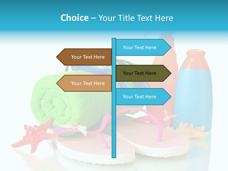 Sandals Sea Relax PowerPoint Template