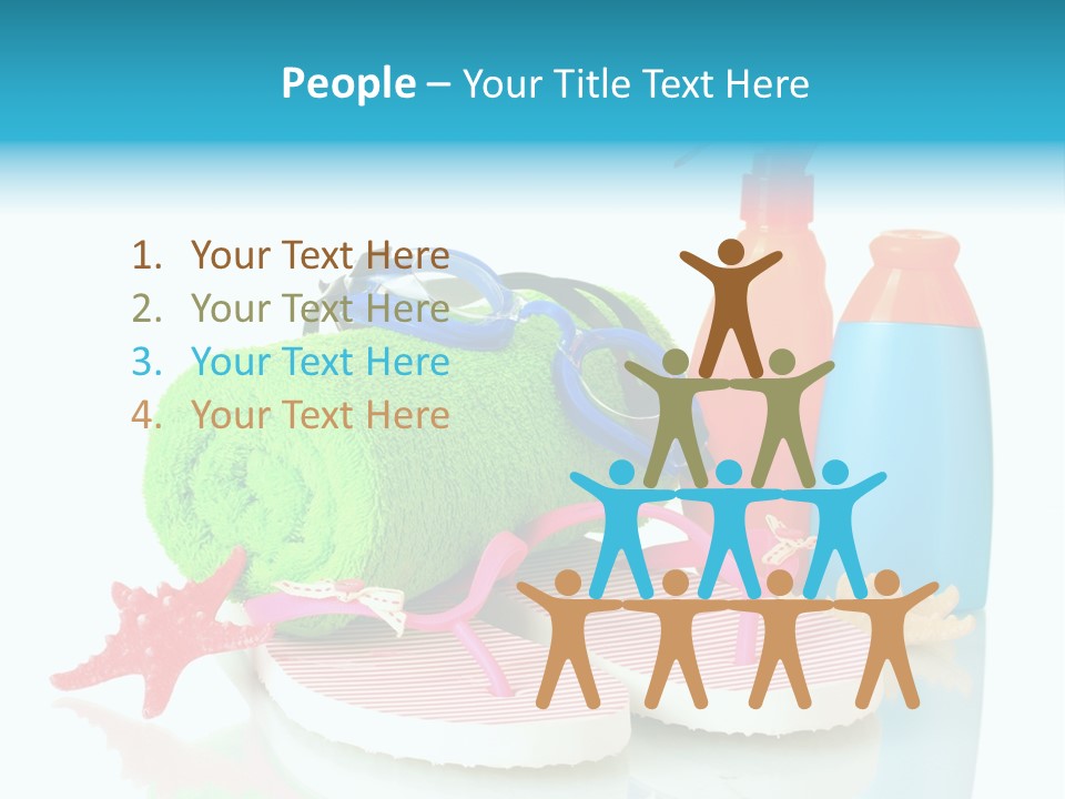 Sandals Sea Relax PowerPoint Template