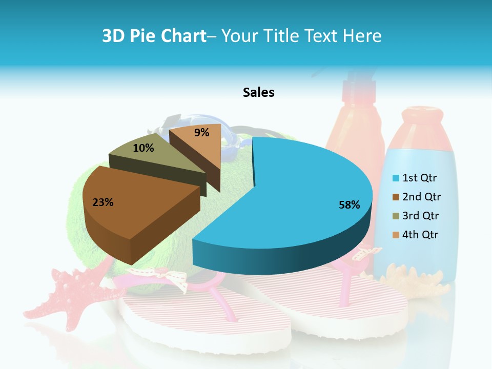 Sandals Sea Relax PowerPoint Template