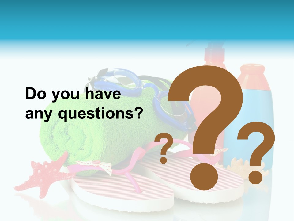 Sandals Sea Relax PowerPoint Template