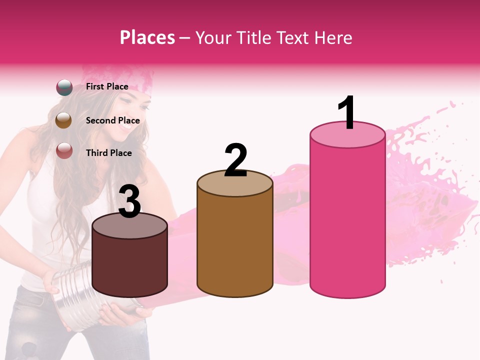 Pretty Girl Headscarf PowerPoint Template